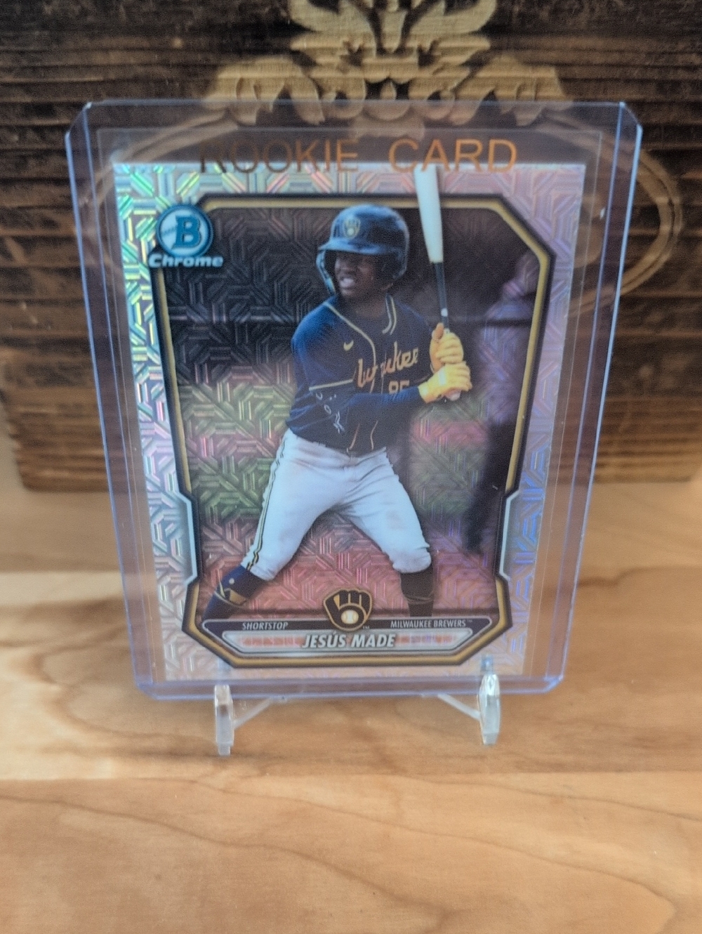 2026 Bowman Chrome Jesus Made Prospect Rookie Card Mojo Refractor Brewers 🔥🔥🔥
